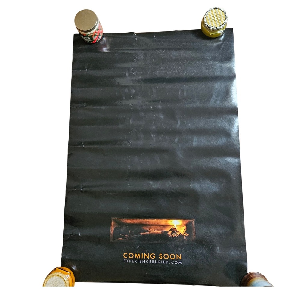 Buried 2010 Original Teaser Movie Poster 27x40 Ryan Reynolds Double Sided